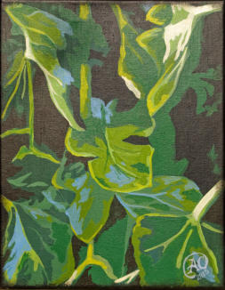 "Mulberry Study"  Acrylic on Canvas 11"x14"