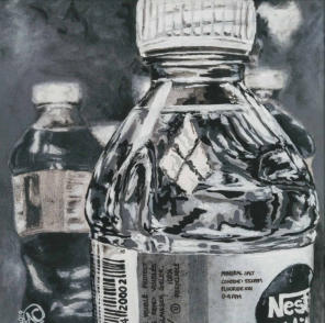 "Agua"  Acrylic on Canvas 12"x12"